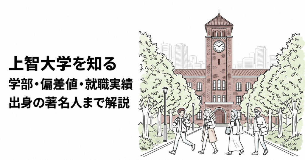 上智大学の偏差値・就職実績・出身者を紹介