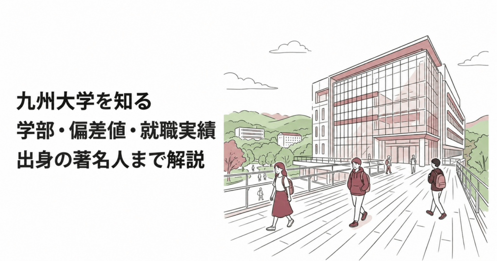 九州大学を知る：学部・偏差値・就職実績・出身の著名人