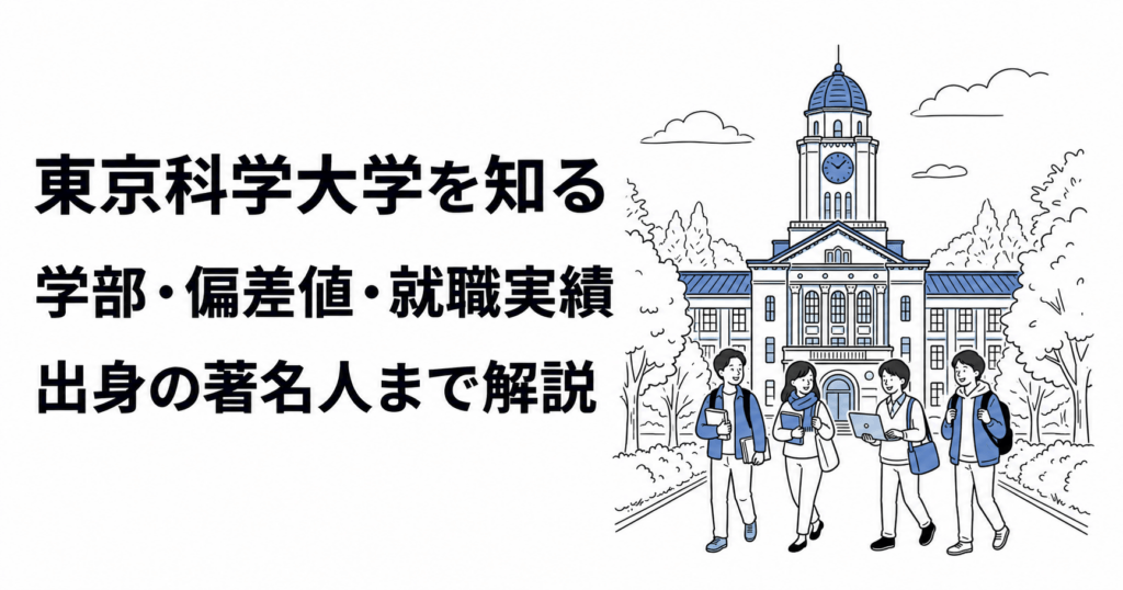 東京科学大学を知る：学部・偏差値・就職実績・出身の著名人
